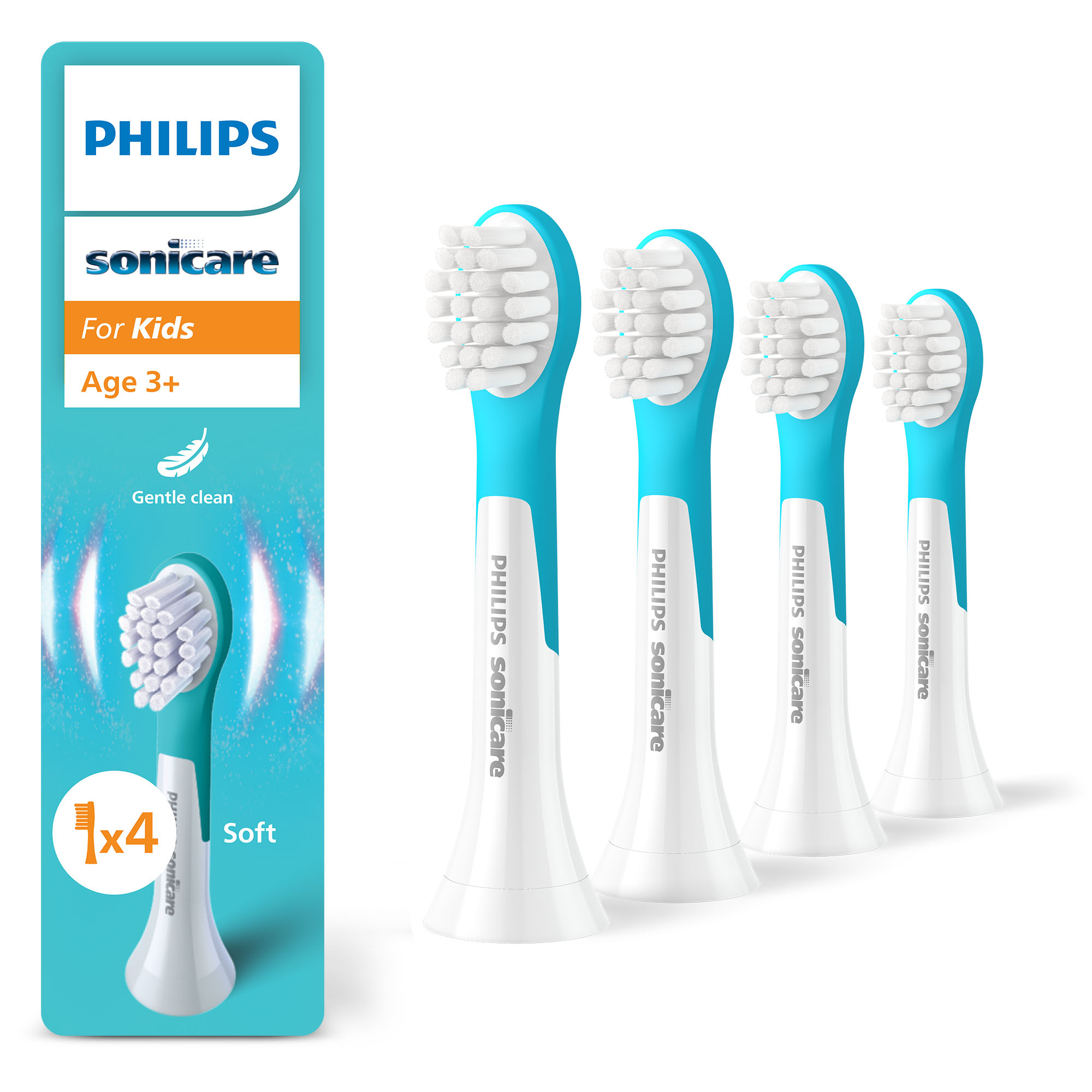 Końcówki do szczoteczki dla dzieci Philips Sonicare For Kids HX6034/90 4szt