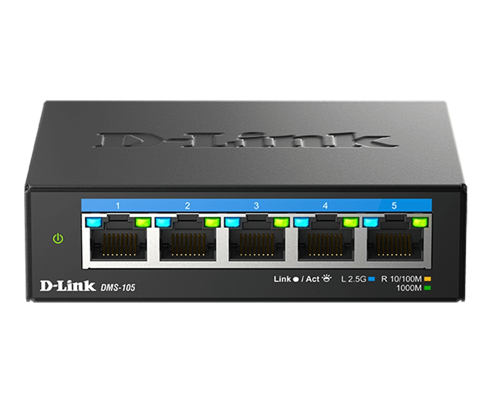 Prepínač D-Link DMS-105/E 5x100/1000/2500