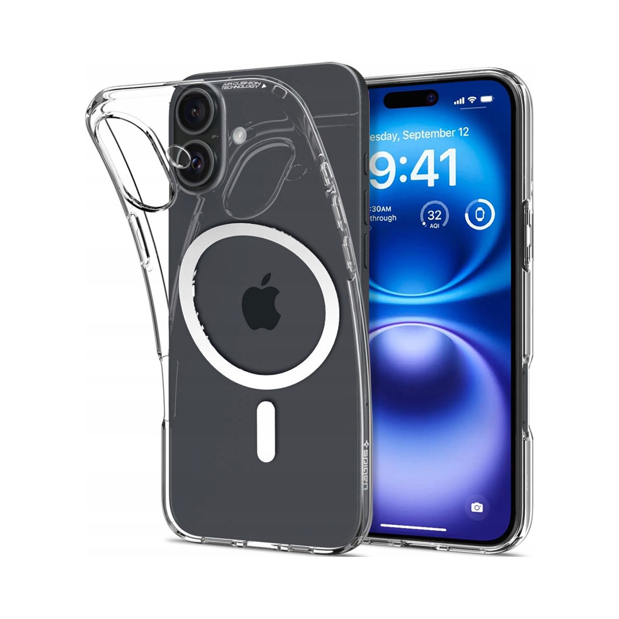 Spigen Liquid Crystal Mag MagSafe iPhone 17 Clear/ White Spigen