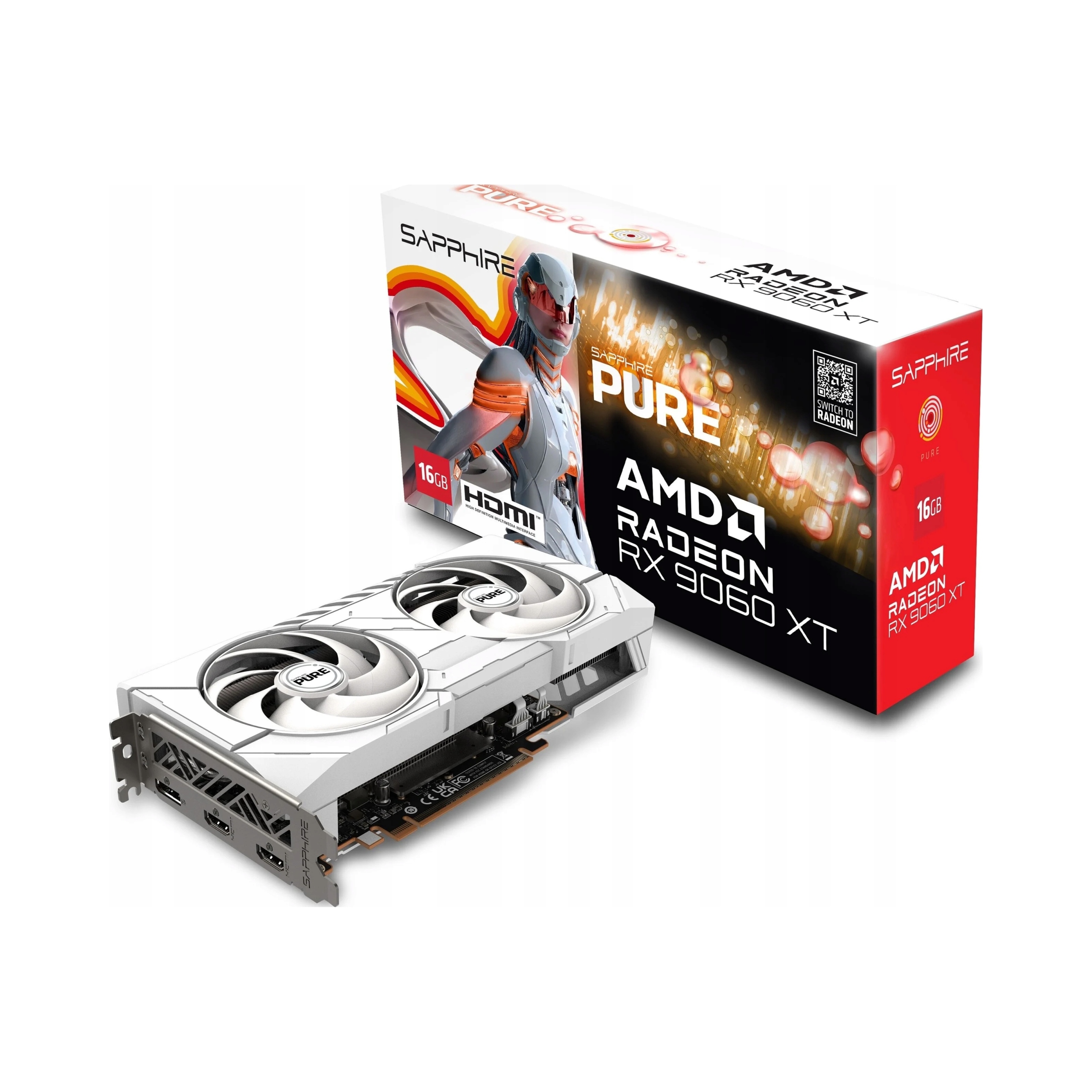 Karta graficzna Sapphire Radeon Rx 9060 Xt Pure 16 Gb