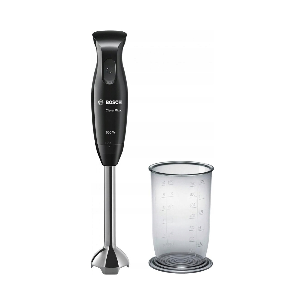 BOSCH Blender Ręczny CleverMixx 600W QuattroBlade Stalowy Czarny — miniatura 6