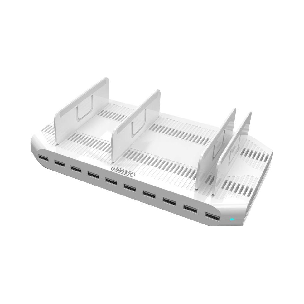 Unitek Stacja ładująca 10x Usb 2.4A 96W