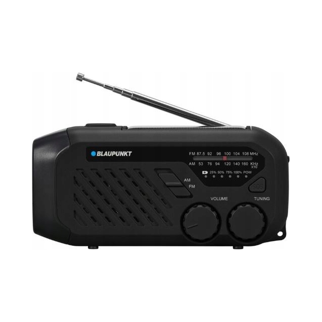 Radio akumulatorowe survivalowe Solar Dynamo Latarka Sos Fm Blaupunkt ER10