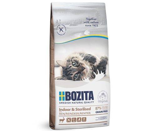 Levně Bozita Grainfree Indoor & Sterilised Sob suché krmivo pro kočky 10 kg