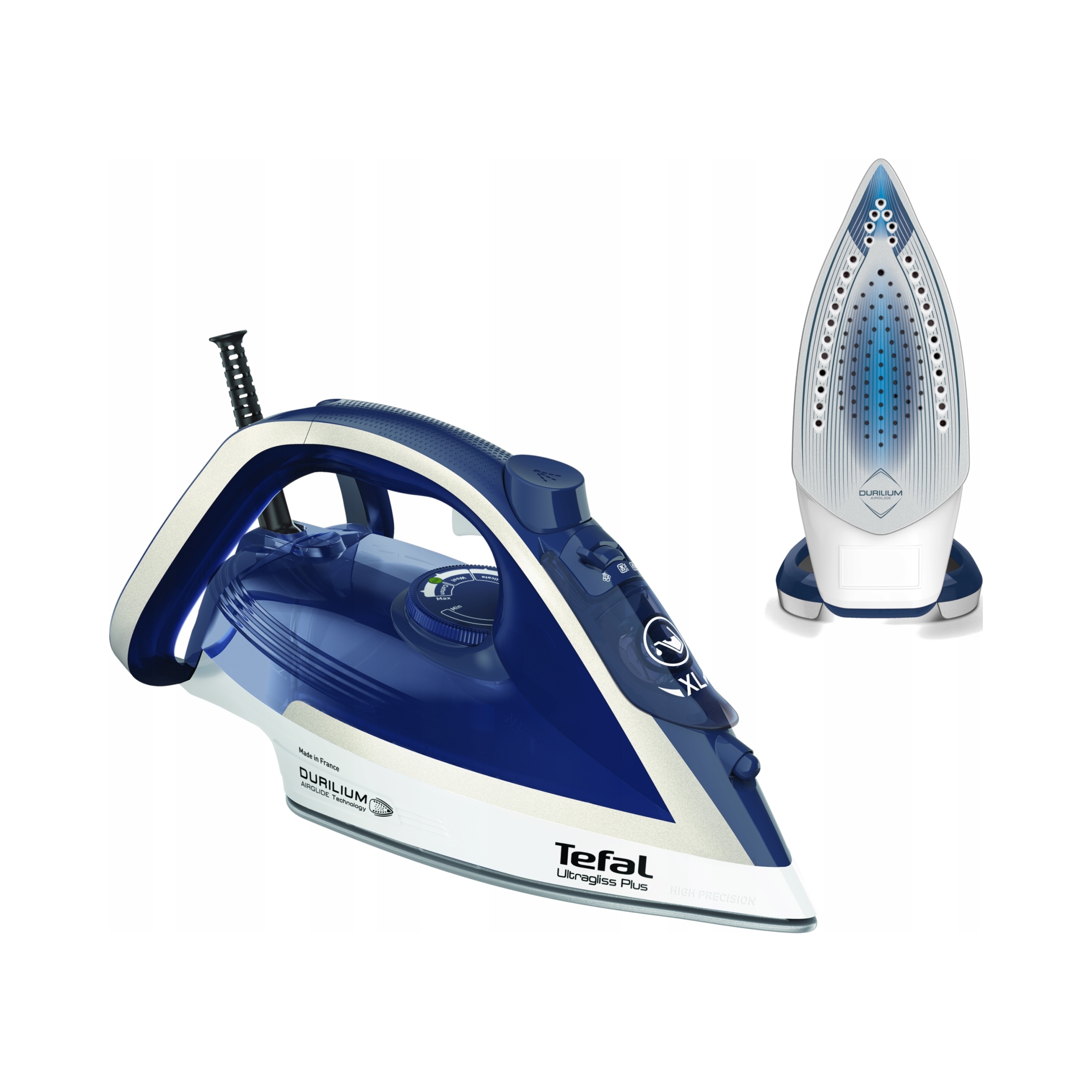 Żelazko parowe Tefal Ultragliss Plus FV6812 2800W Durilium Anti-drip