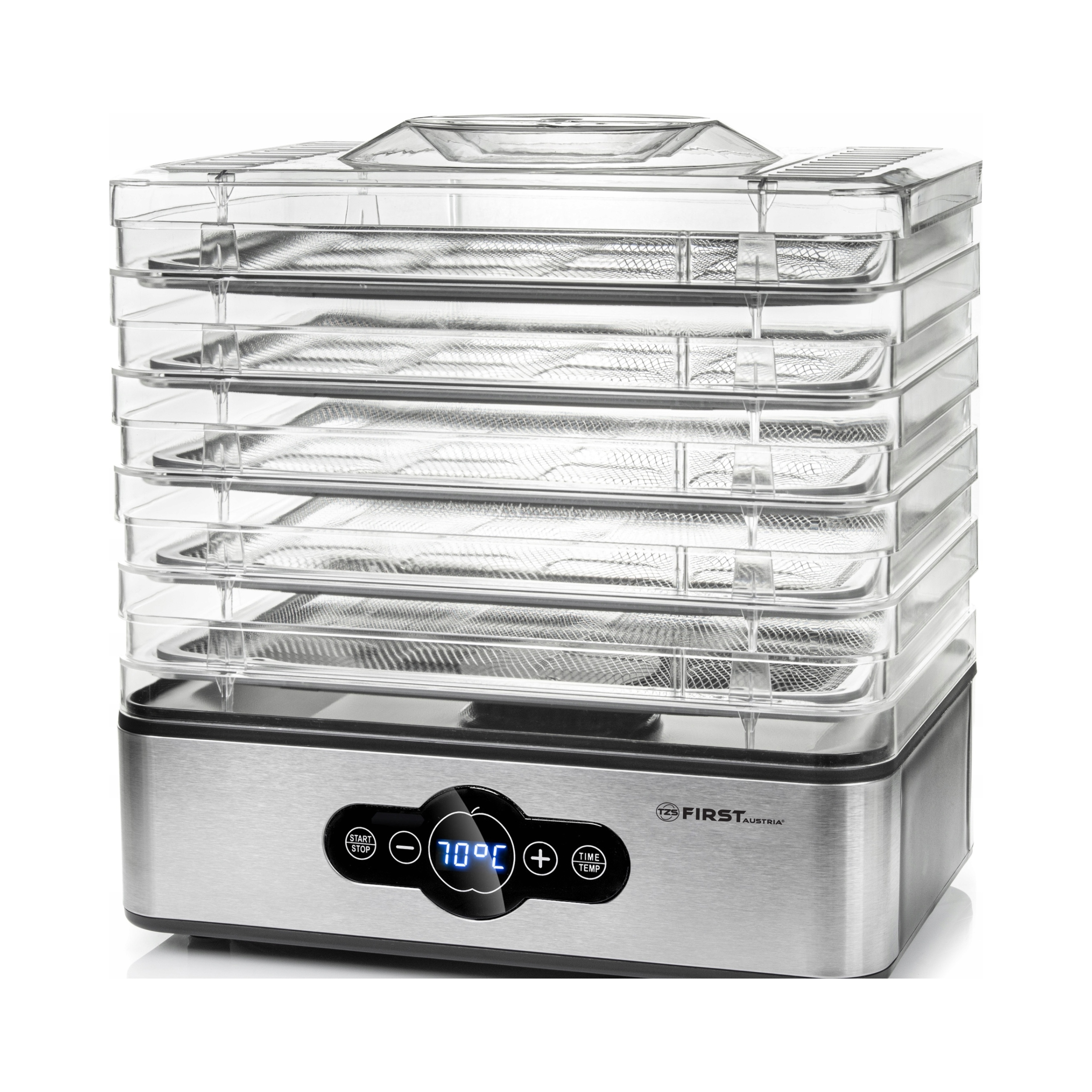 Suszarka do grzybów owoców stalowe sita First Austria 240W termoobieg
