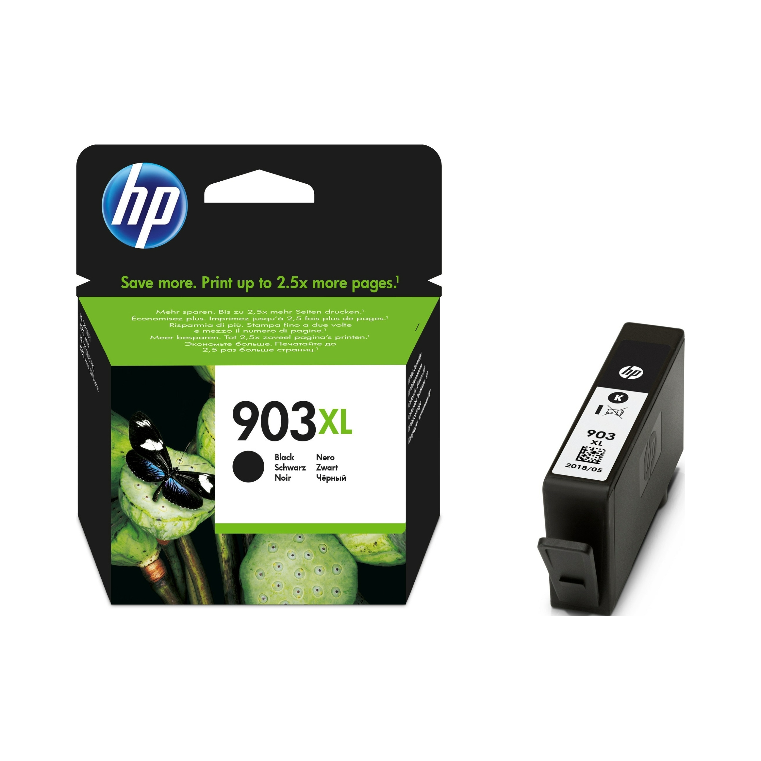 Inkoustová kazeta Hp 903 XL Instant Ink Černá 21,5 ml T6M15AE