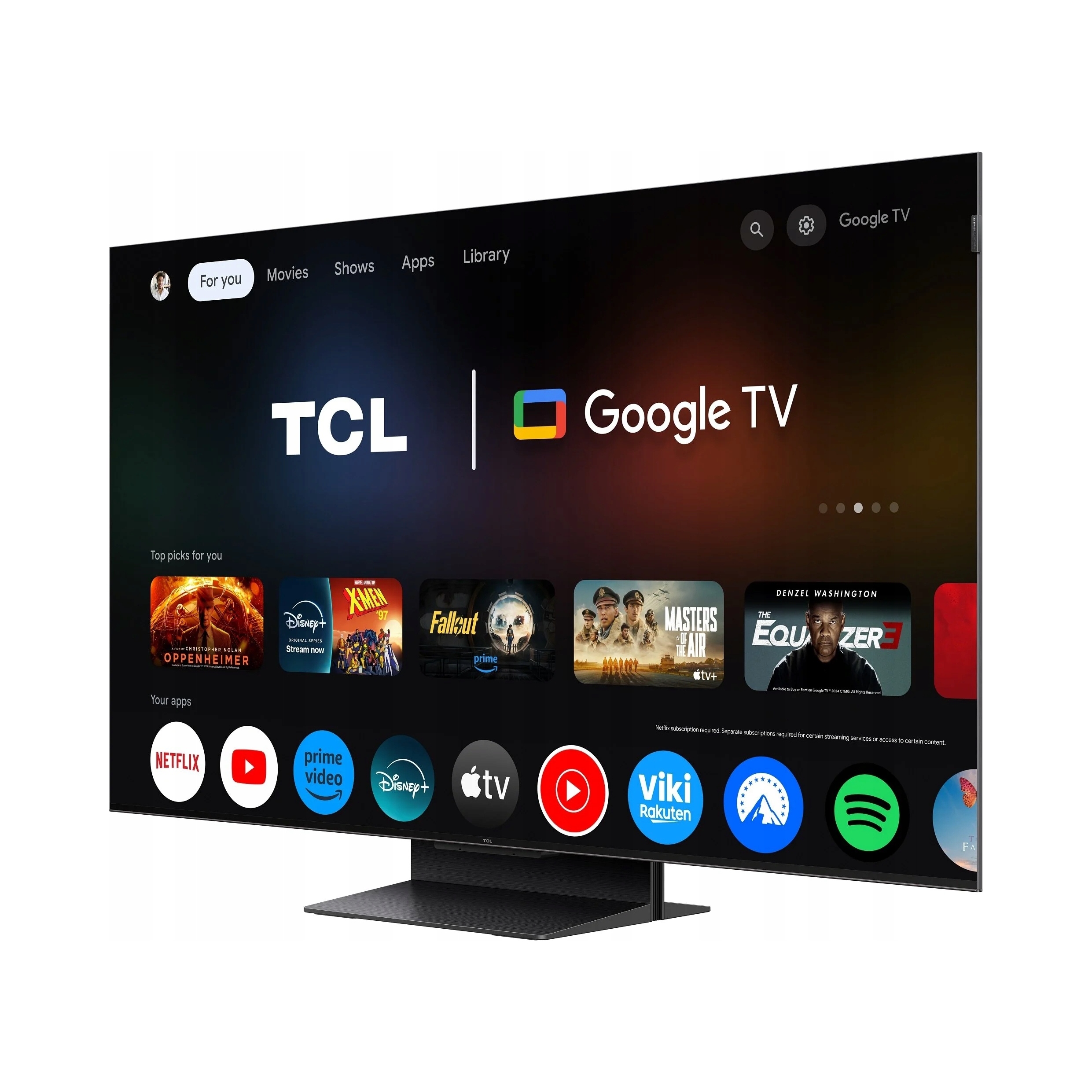 Telewizor Tcl 50C7K 50" 4K Ultra Hd Smart Tv Wi-Fi Metallic
