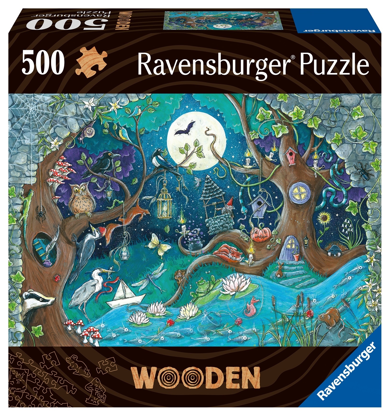 Ravensburger Drewniane puzzle Zaczarowany las 500 elementów Ravensburger