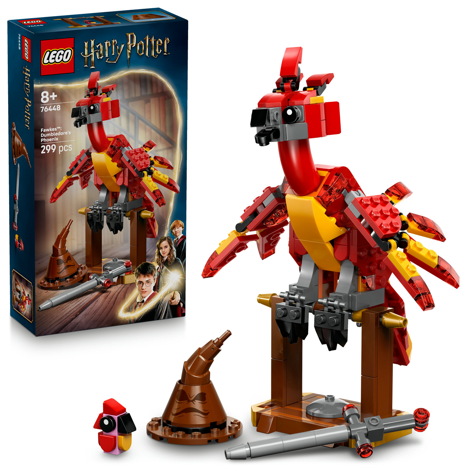 Lego Harry Potter 76448 Fawkes Fénix Brumbála Pohyblivá křídla Stavebnice