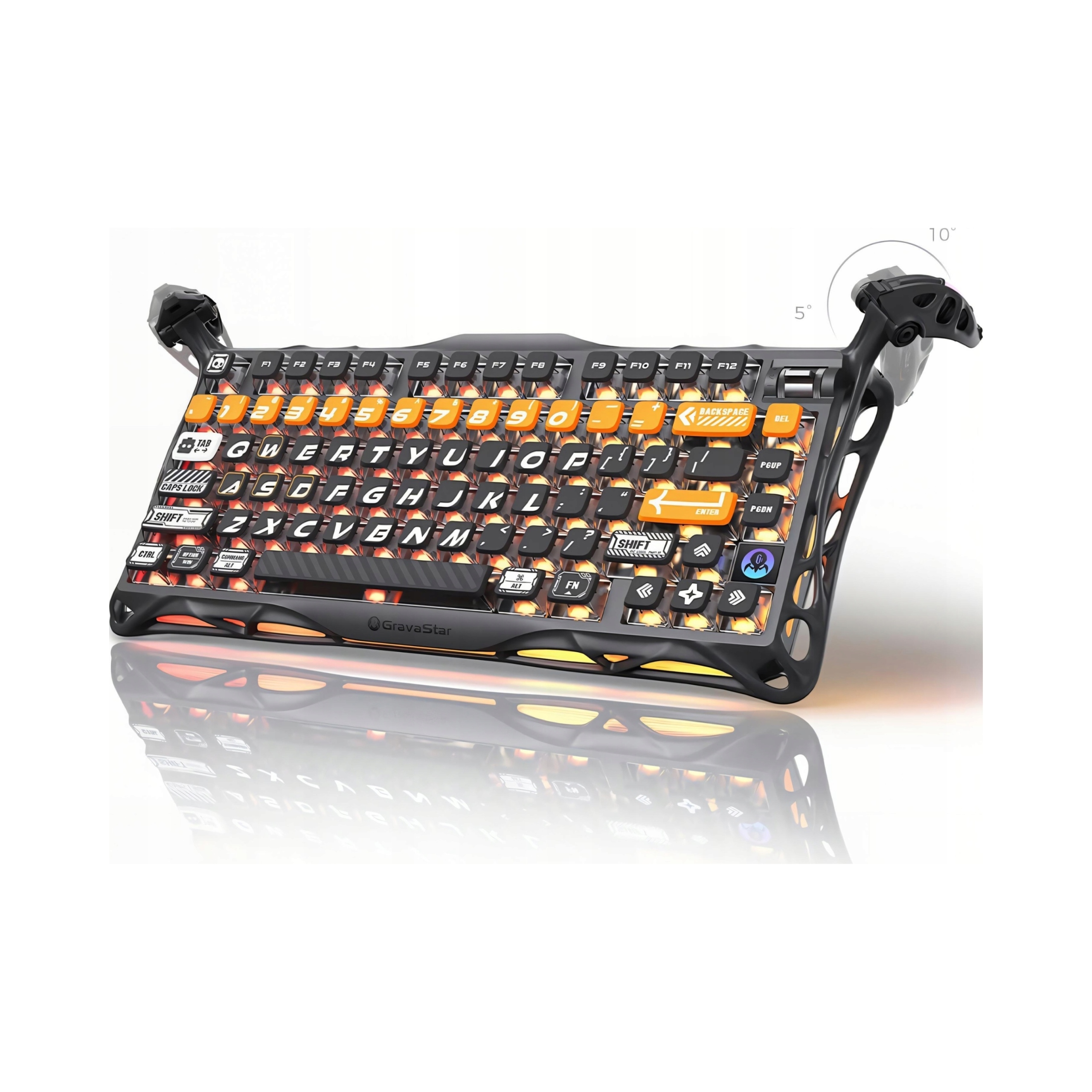 GravaStar Mechanická klávesnica Mercury K1 Pro Bo_blk_cn CyberFlare