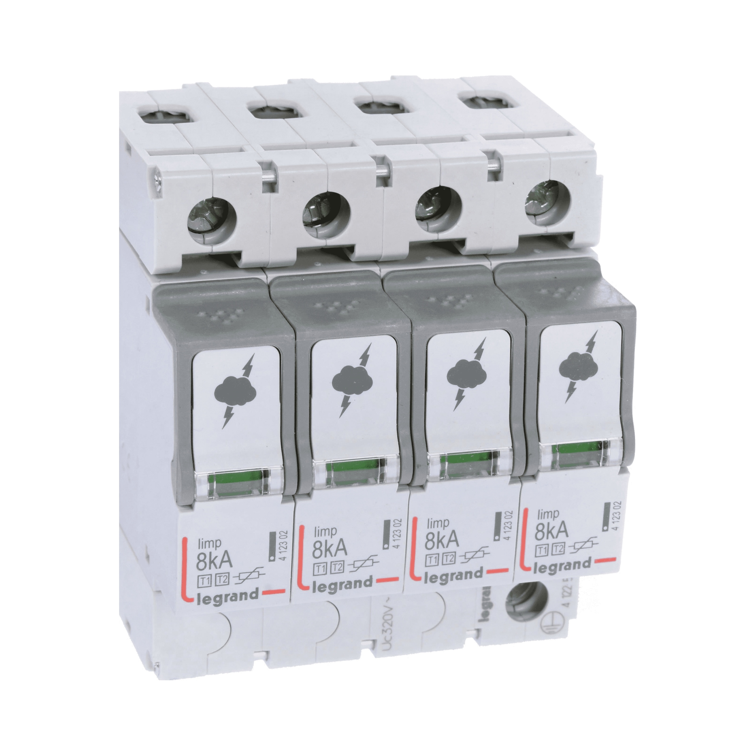 Legrand obmedzovač prepätia T1+T2 4P 8kA 1.3kV Tt/tn (tnc, Tns) 412253