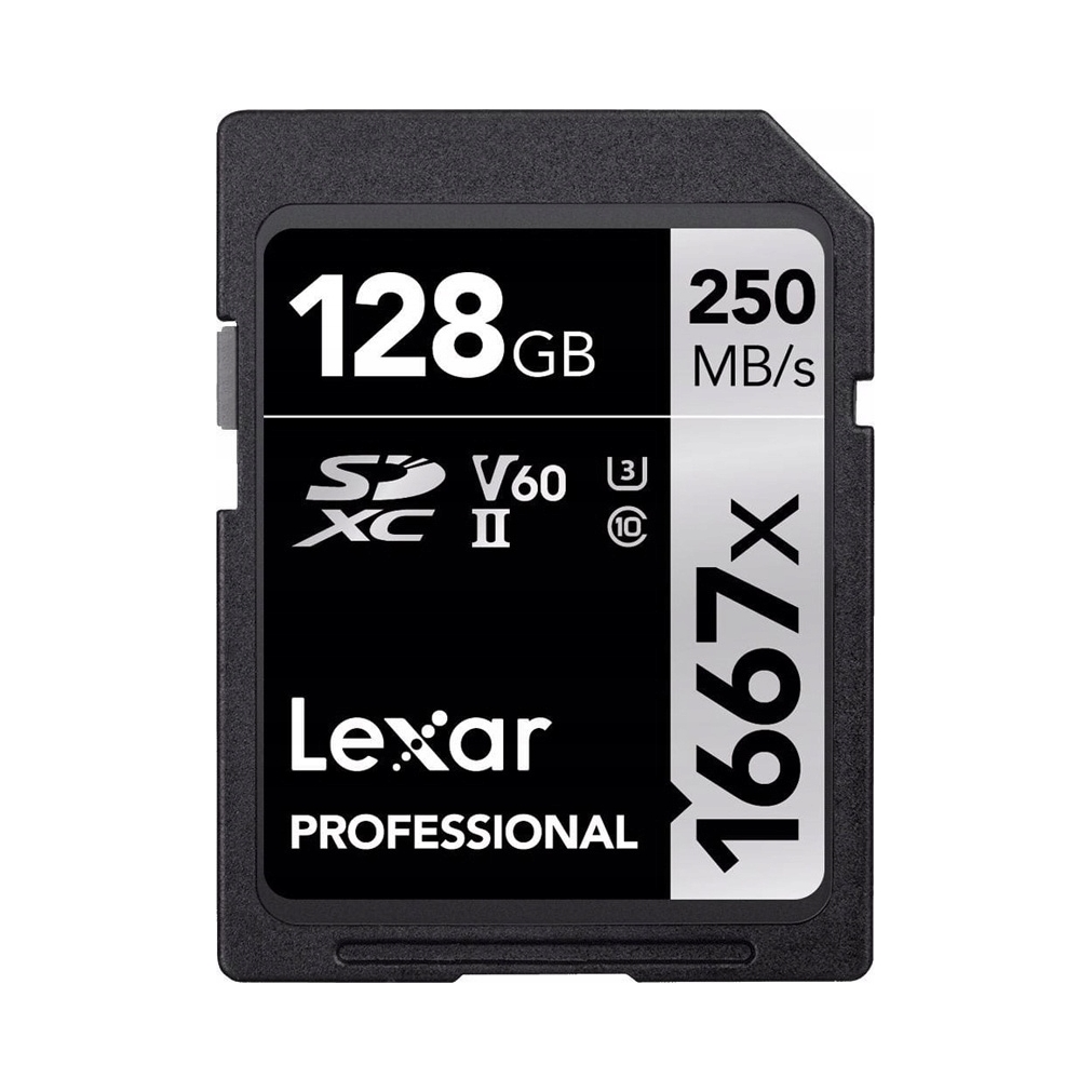 Paměťová karta Lexar Sdxc Professional 128GB 250MB/s V60 1667x