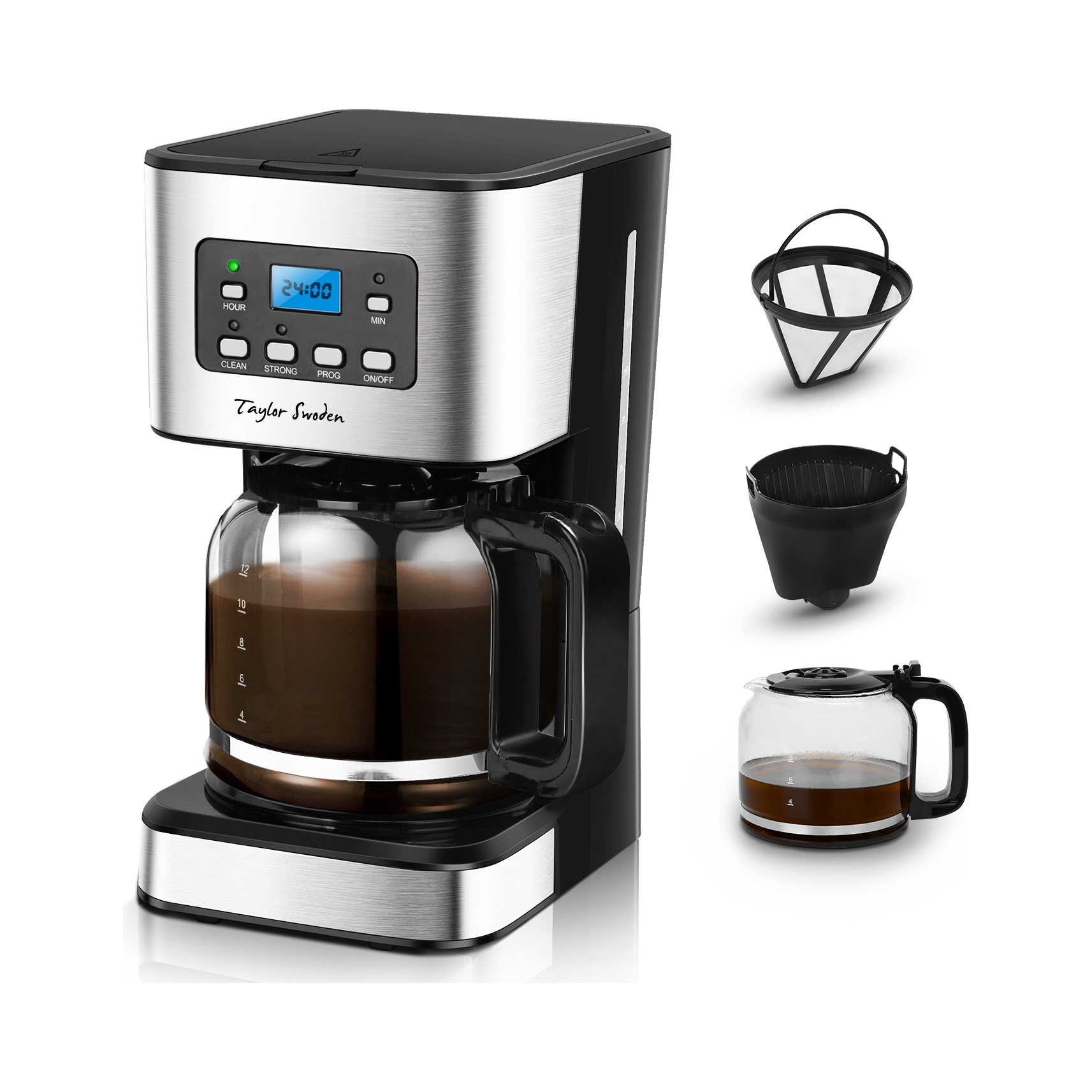 Překapávač Taylor Swoden 1,5 l černý 950 W #1244