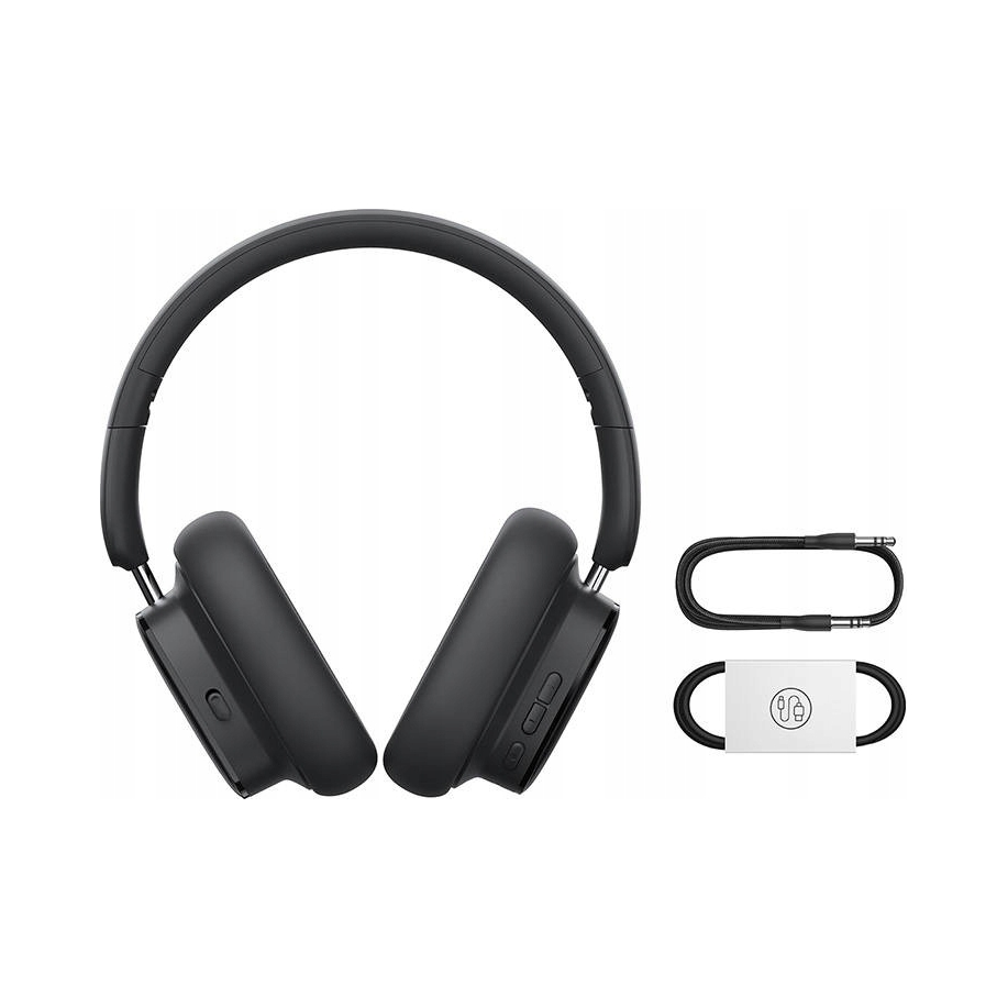 Bezdrôtové slúchadlá Baseus Bowie H1i Anc Náhlavné Bluetooth 5.3 Čierna