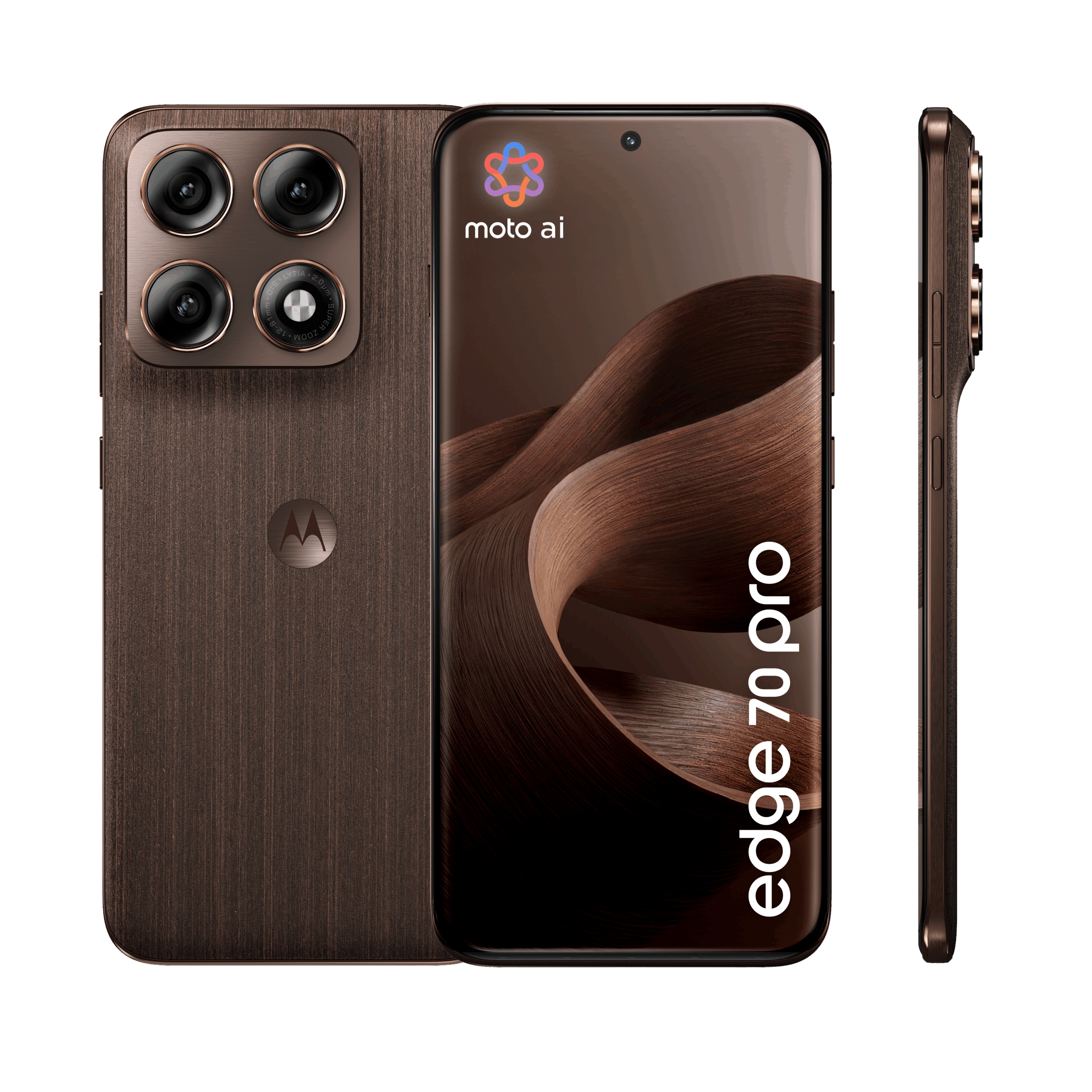 Motorola Edge 70 Pro 8GB/256GB Pantone Chicory Coffee (Drewno)
