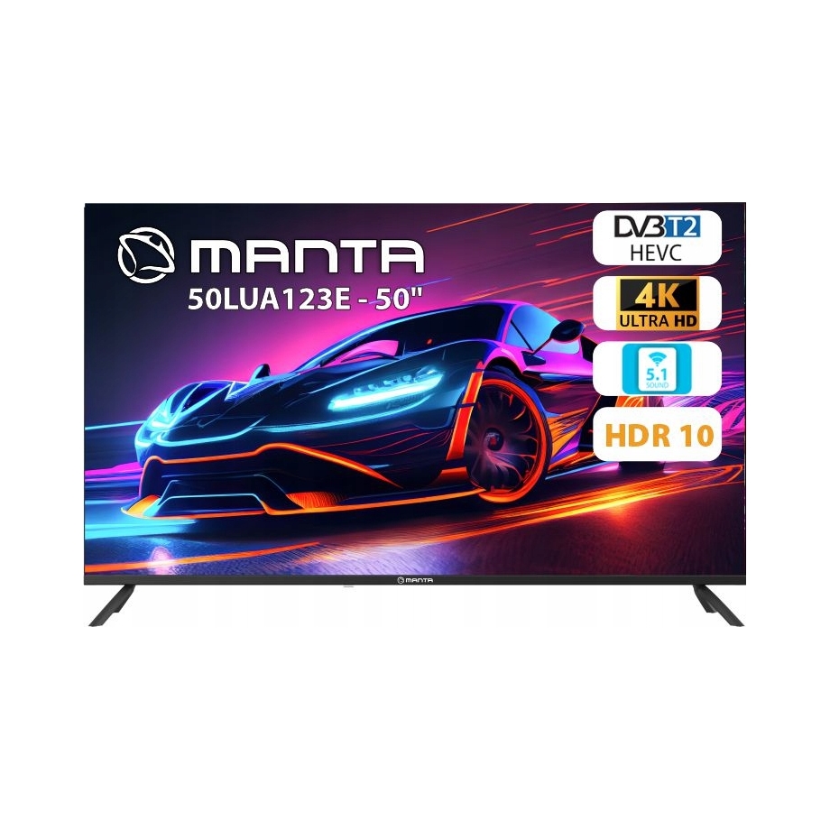 Led Televízor Manta 50LUA123E 50" 4K Uhd čierny