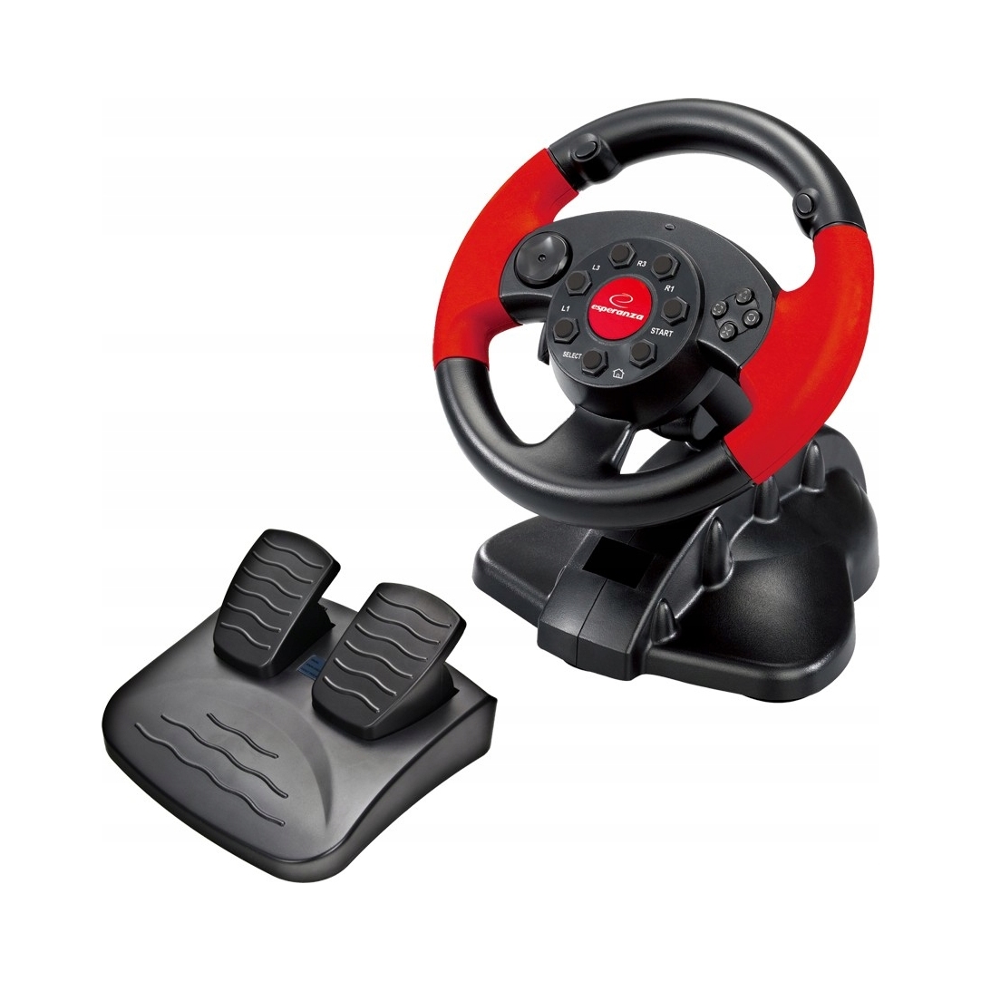 Kierownica z wibracjami EG103 Esperanza do PC/PS2/PS3 High Octane