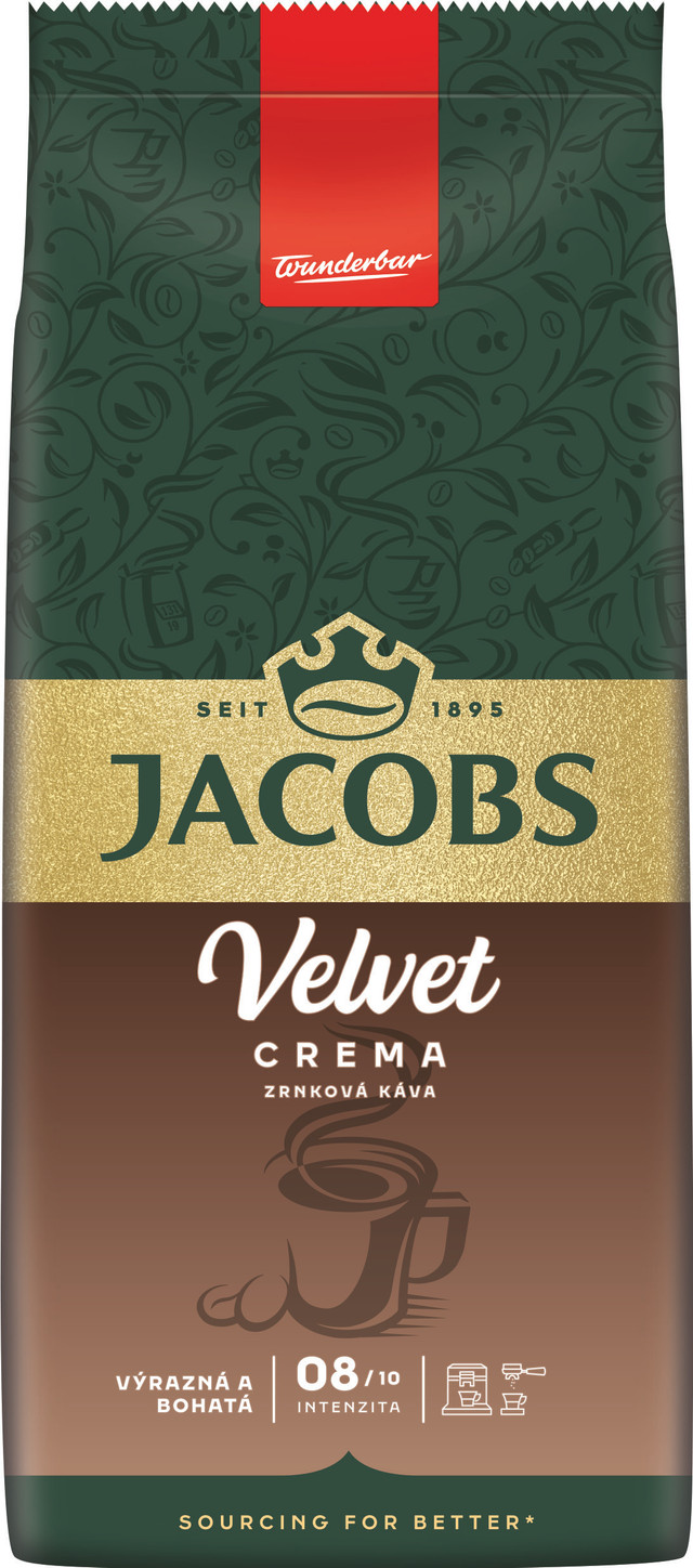 Levně Jacobs Velvet Crema zrnková káva 1kg