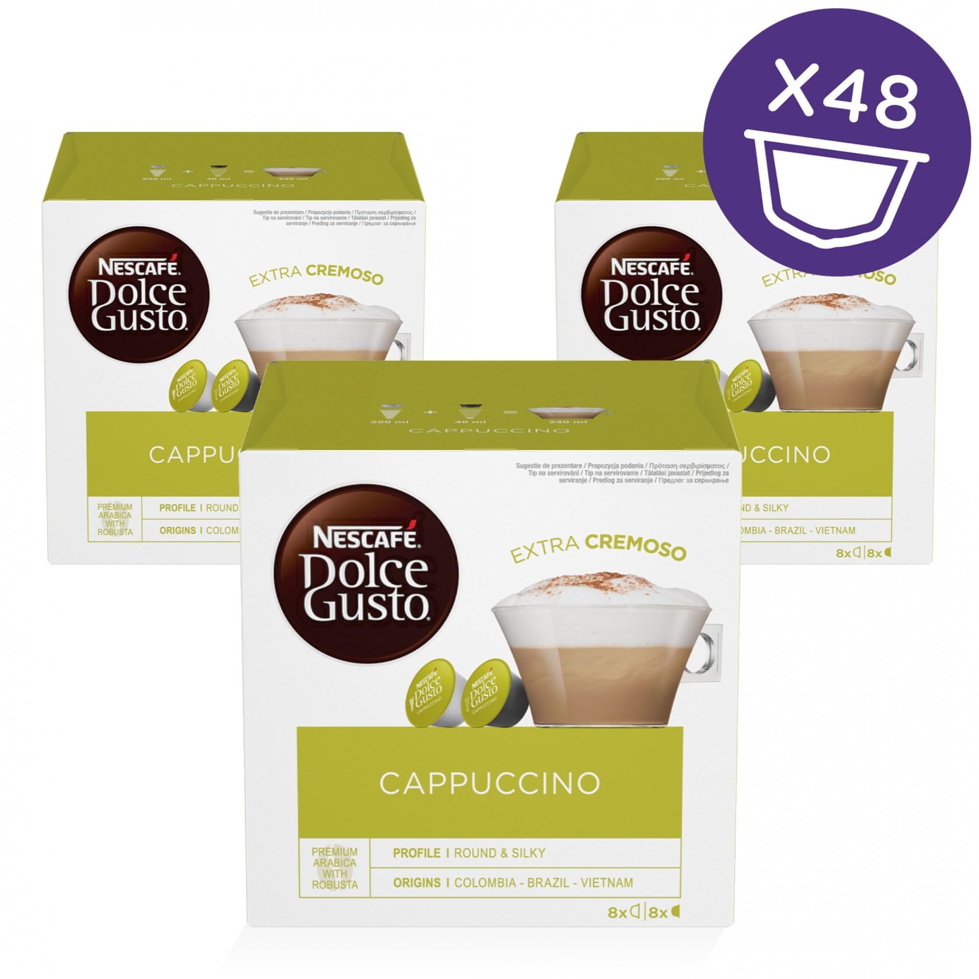 Kapsle pro Dolce Gusto Nescafe Dolce Gusto Cappuccino 48 ks