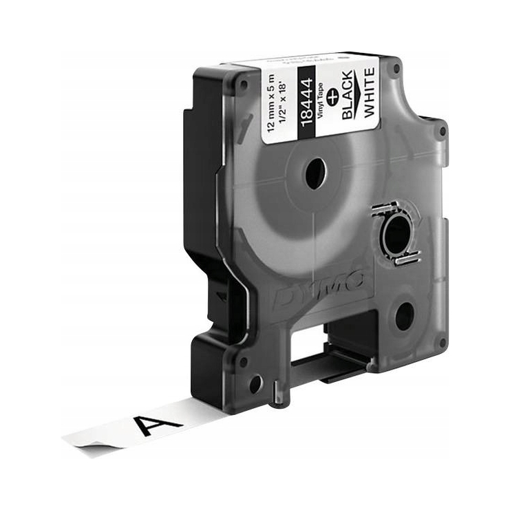 Páska Dymo S0718600 12 mm 5,5 m bílá, černý potisk