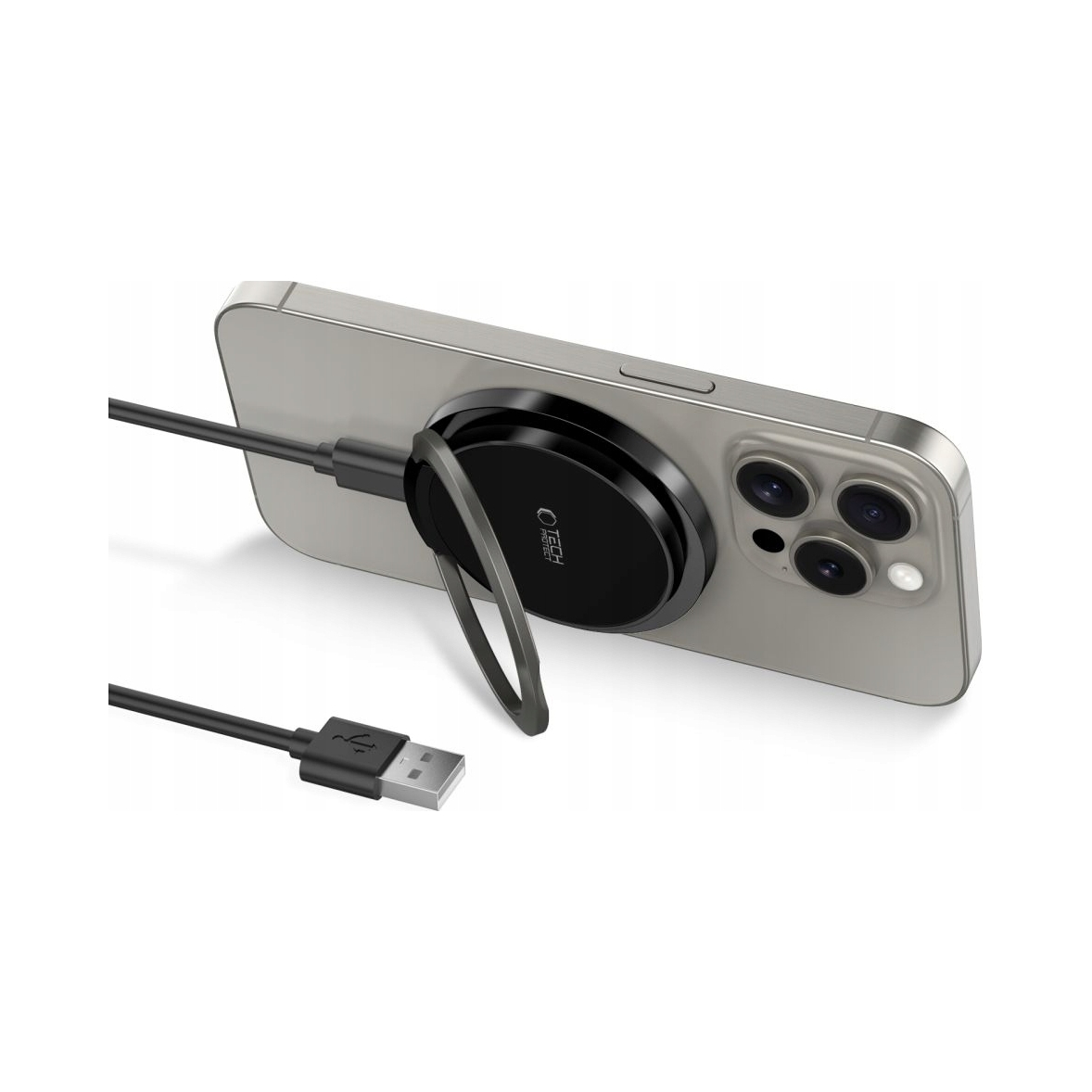Tech- Protect QI15W- A33 Magnetic MagSafe Wireless Charger Black Tech-