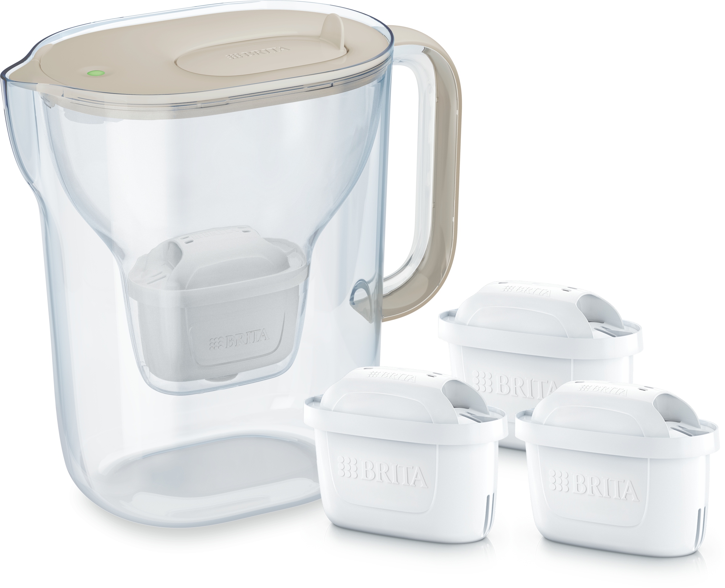 Dzbanek filtrujący Brita Style Essential XL 3,6l piaskowy 3 wkłady