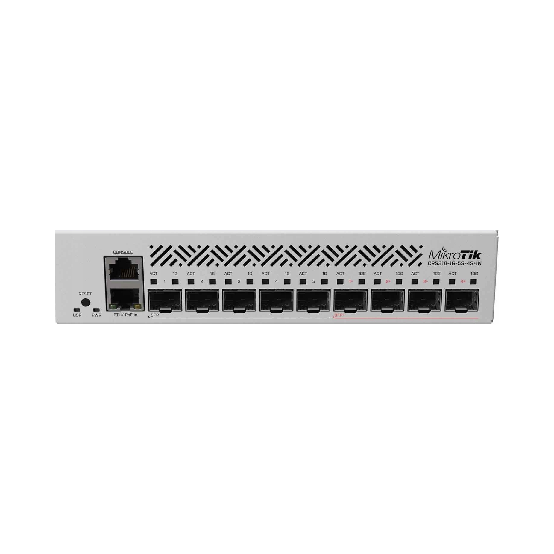 Switch MikroTik CRS310-1G-5S-4S+IN 1x RJ45 1000Mbps 5x Sfp 4xSFP+ RouterOS