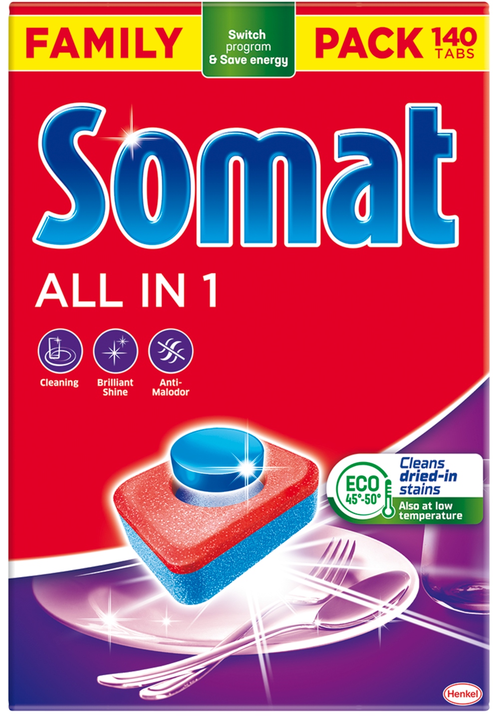 Levně Somat All in 1 tablety do myčky 140 ks