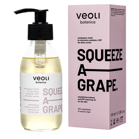 Veoli odličovací a Spf emulgační olej Squeeze a Grape 150 Ml