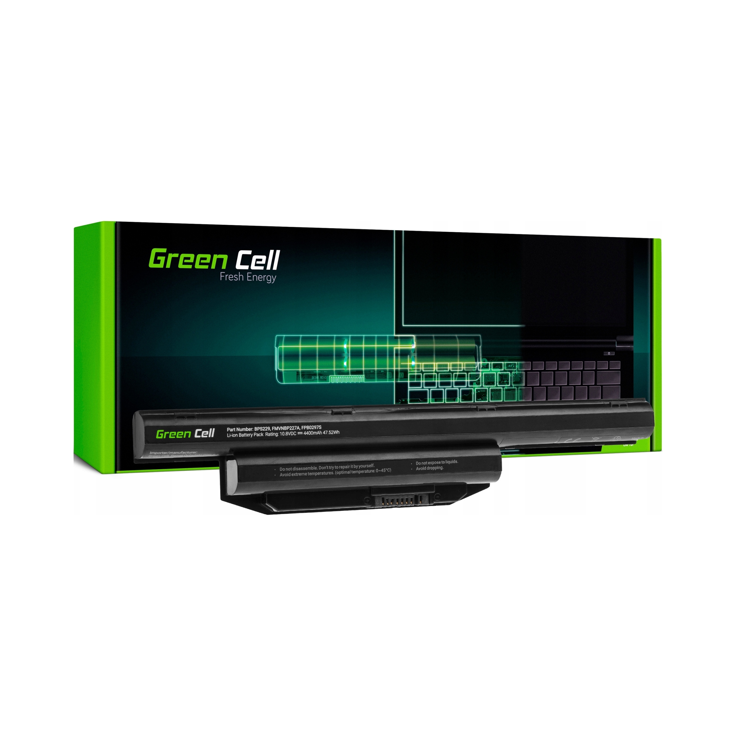 Green Cell Bateria Fs LifeBook A514 11,1V 4,4Ah