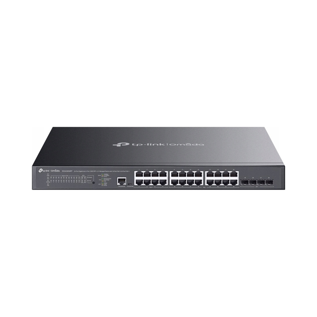 Tp-link Prepínač SG3428XMPP 24xGE PoE+ 4xSFP+
