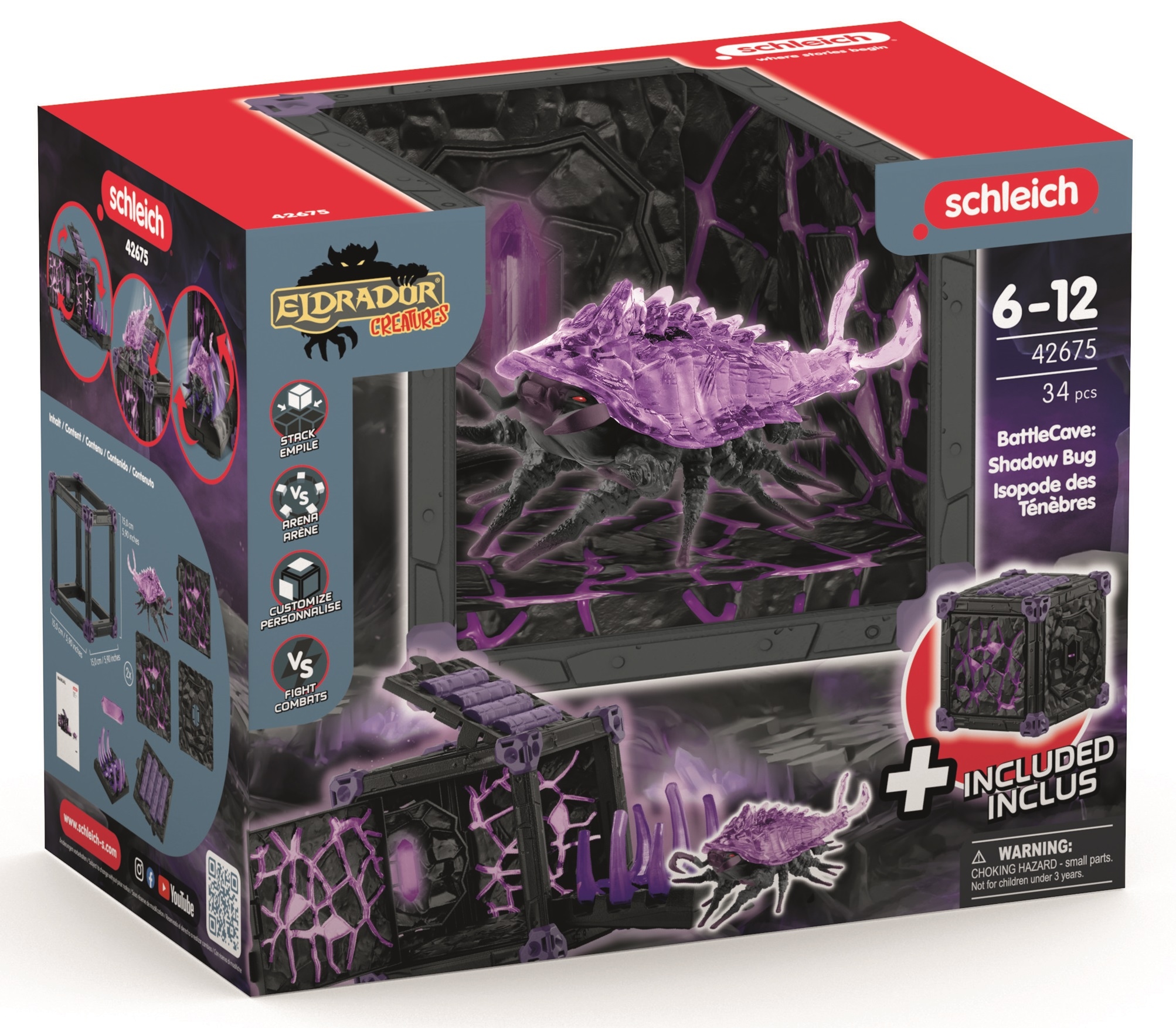 Schleich 42675 Robal z Cienia i Jaskinia Bitewna BattleCave