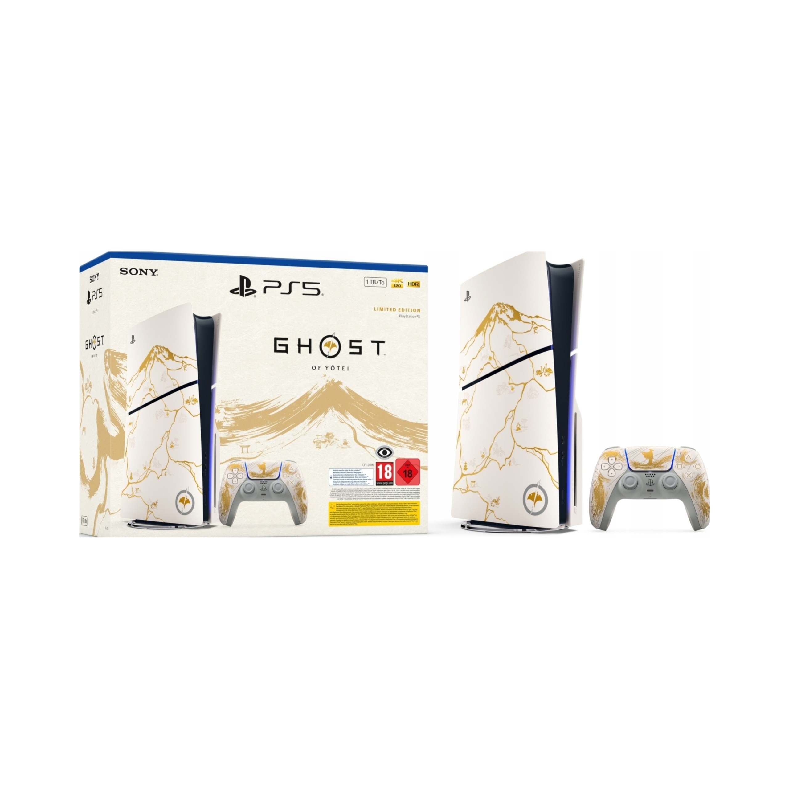 Konsola Sony PlayStation 5 Slim 1 TB Edycja Limitowana Ghost of Yōtei