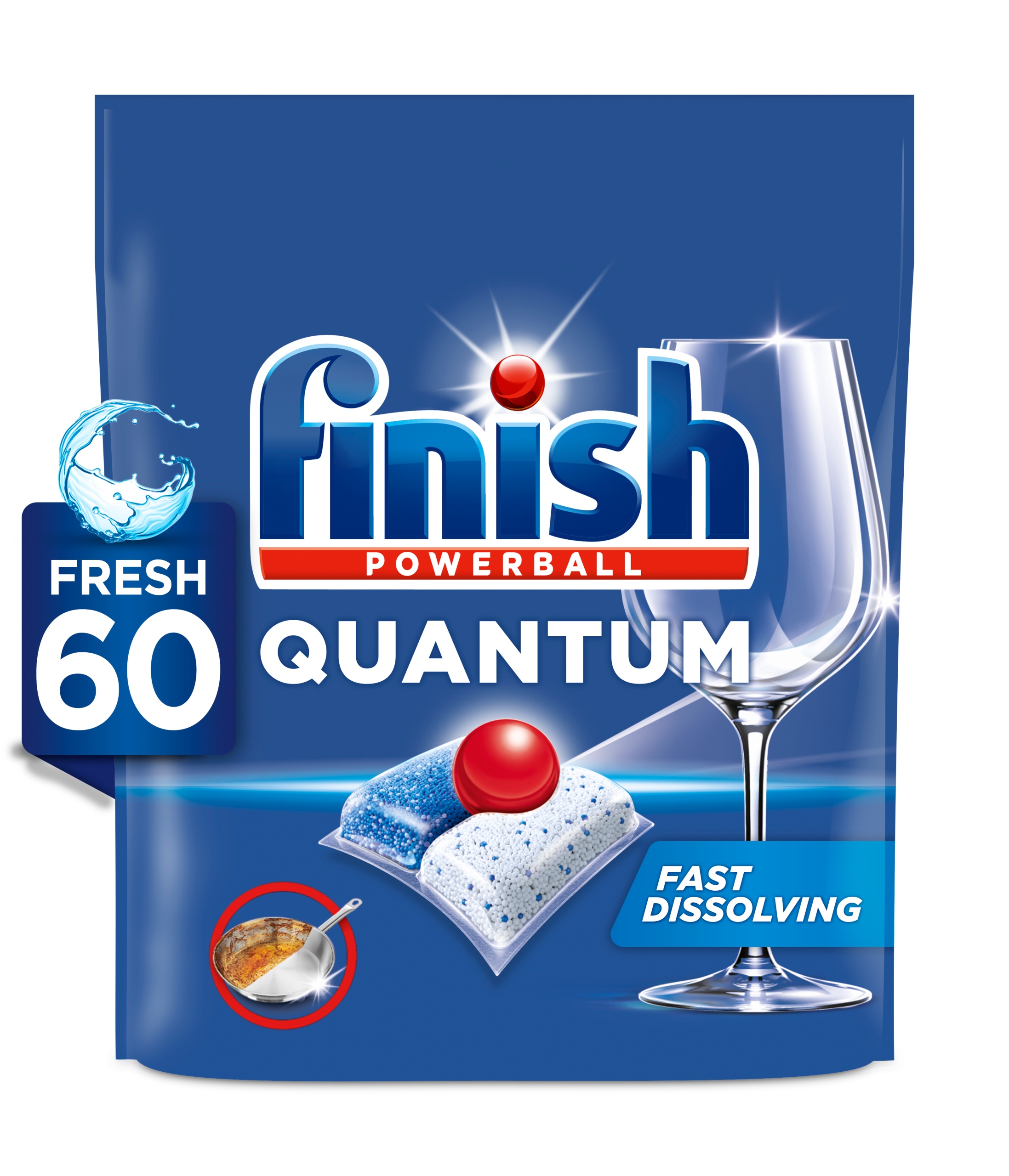 Levně Finish Quantum All-in-1 Kapsle do myčky nádobí Fresh 60 Kusů
