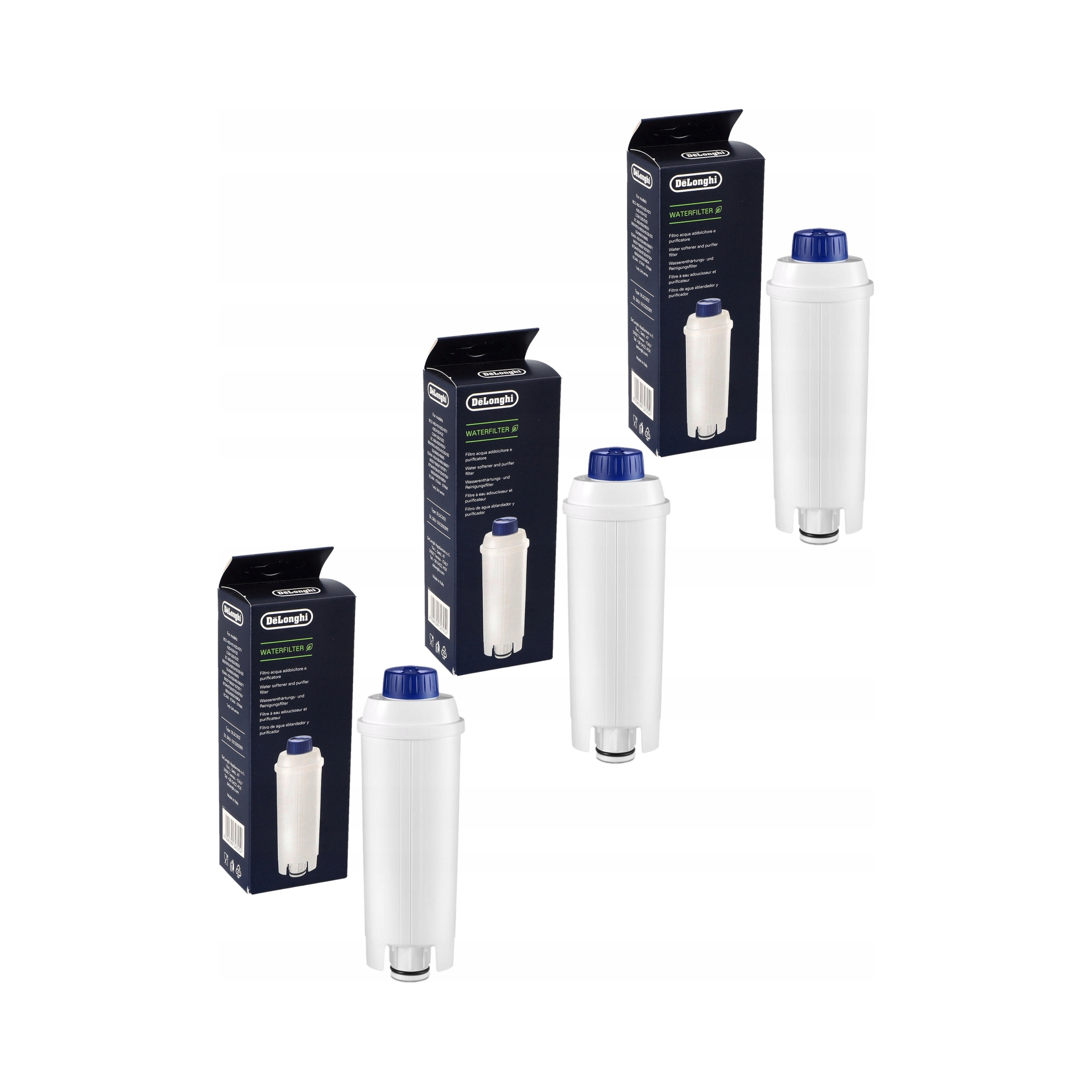 3x filtr do wody DLSC002 filtr do ekspresu DeLonghi Eletta Dinamica Ecam