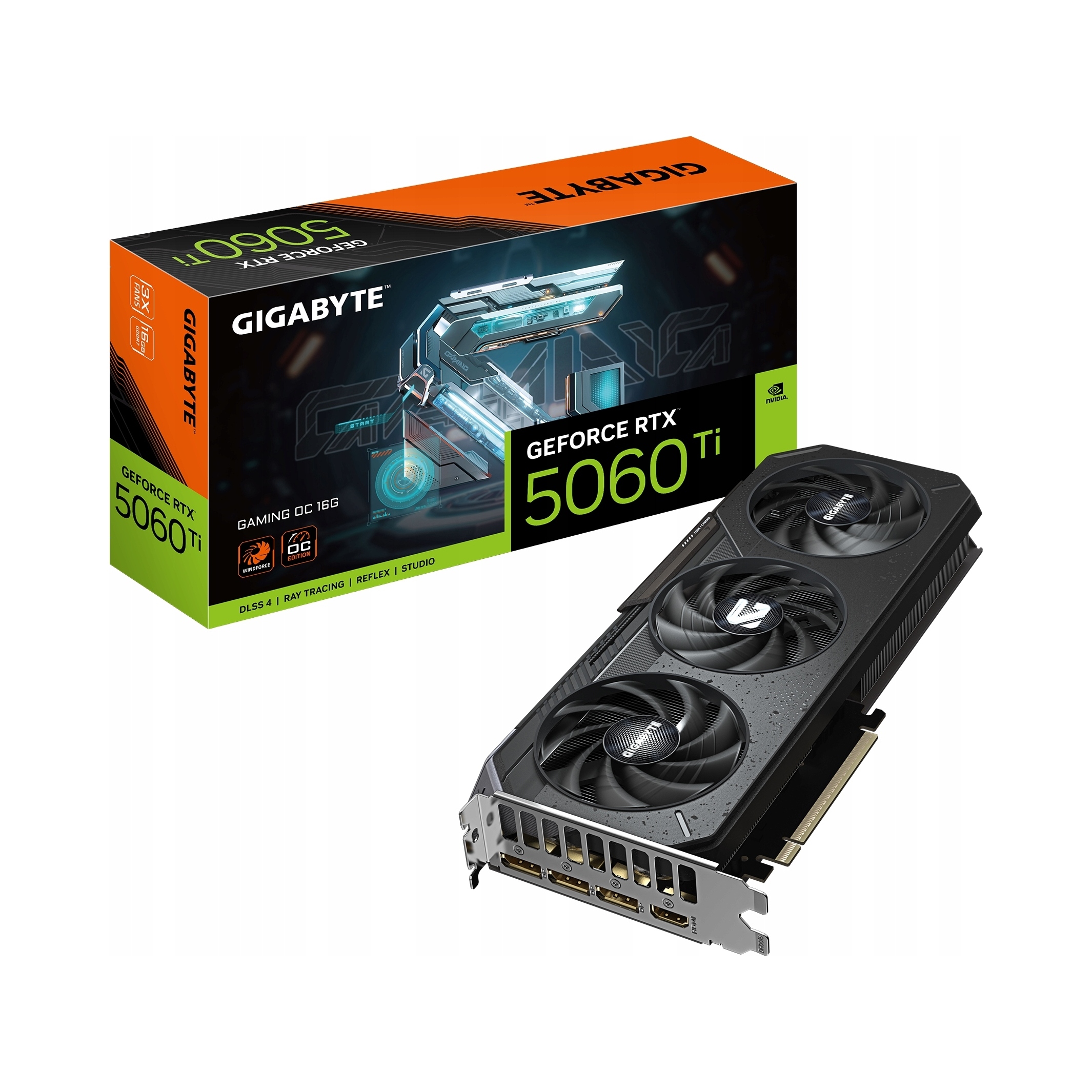 Karta graficzna Gigabyte GeForce Rtx 5060 Ti 16 Gb Windforce Oc Edition