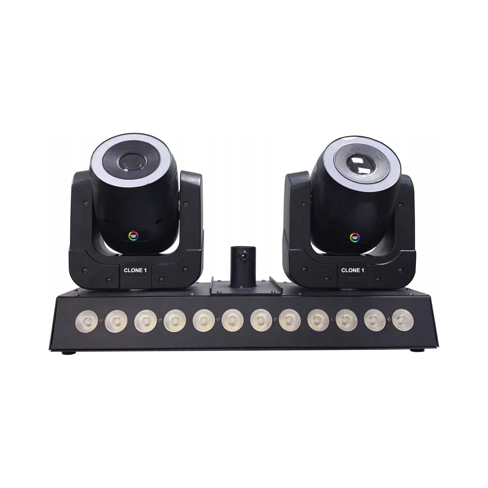 LIGHT4ME Clone 1 světelný efekt Led Rgbw 2x pohyblivá hlava wash dálkové ovládání