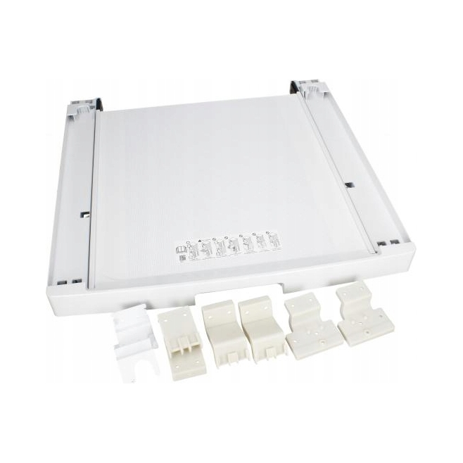 Biały łącznik pralki z suszarką Lg Dstwh wysuwana szuflada