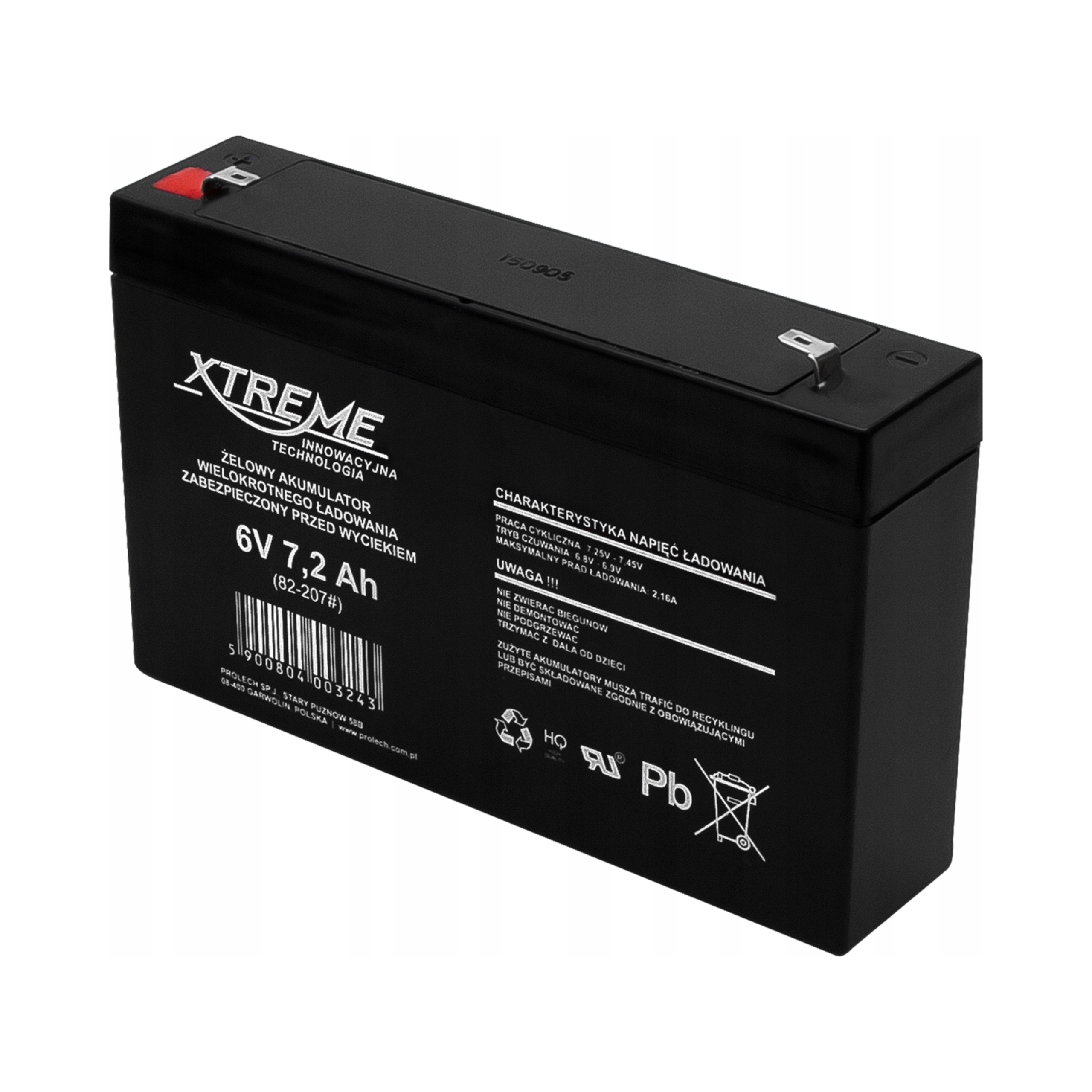 Akumulator Xtreme 6 V 7,2 Ah