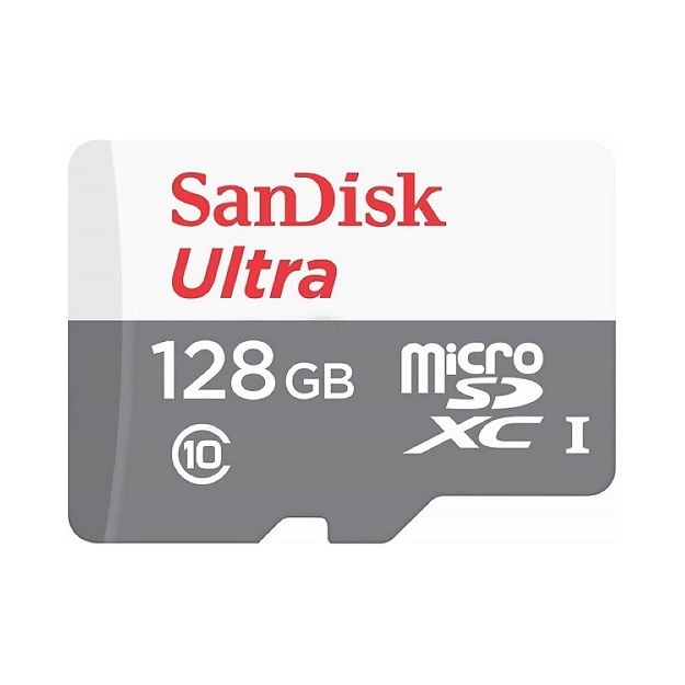 Sandisk 128 Gb micro Sd XC Class 10 Ultra 100 MB/s Uhs-i U1 s Sd adaptérem