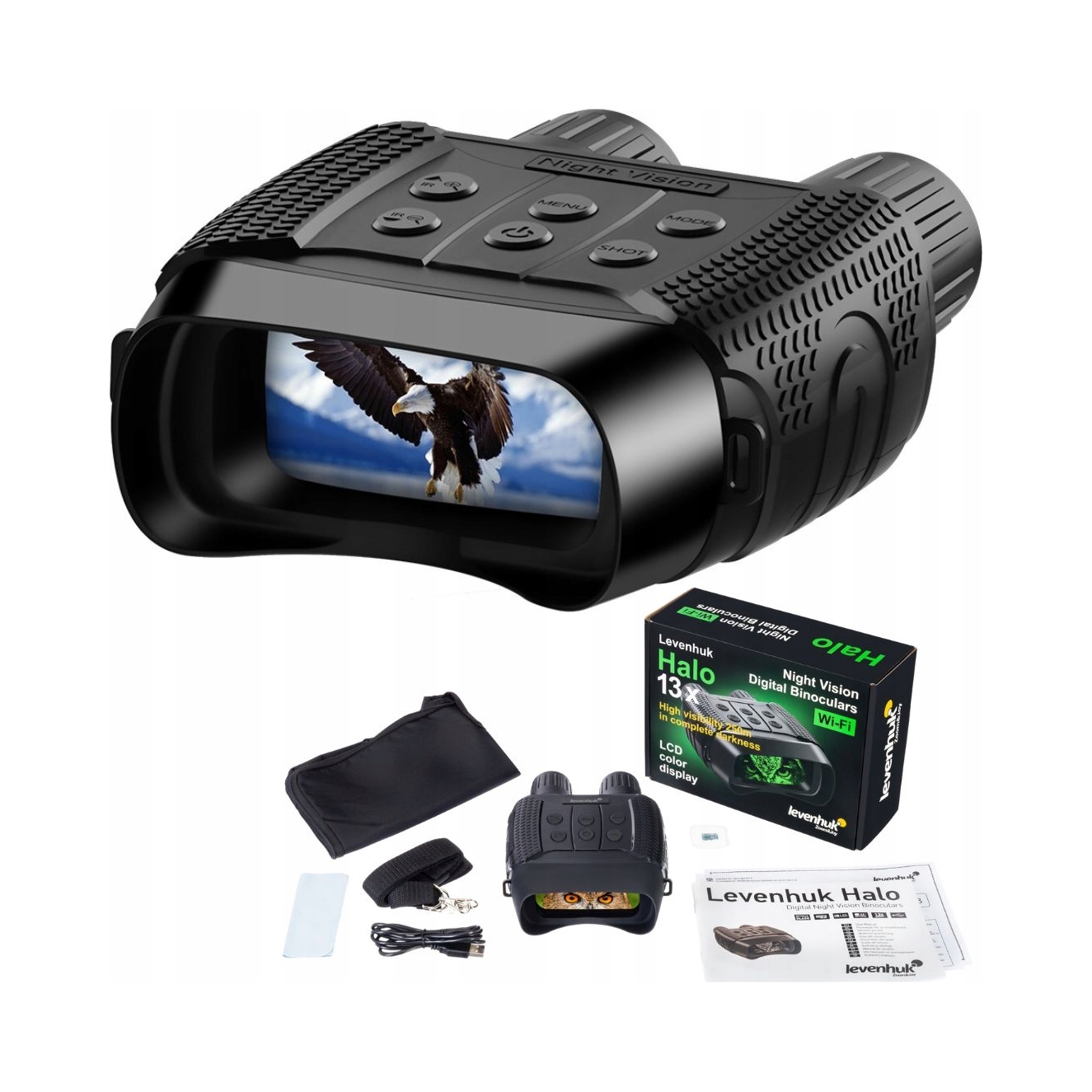 Cyfrowa lornetka z noktowizorem Levenhuk Halo 13X