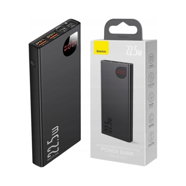 Baseus Adaman Metal powerbank z szybkim ładowaniem 10000mAh 22. 5W 2021)