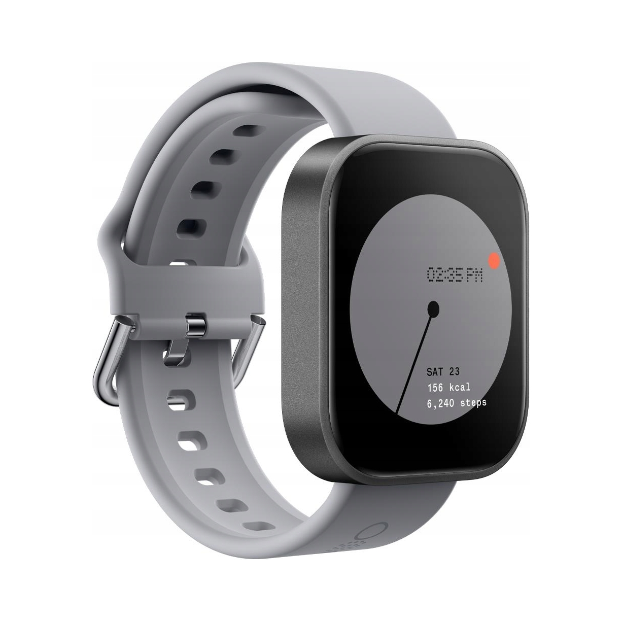 Smart hodinky Cmf by Nothing Nothing Watch Pro sivé, gumený remienok