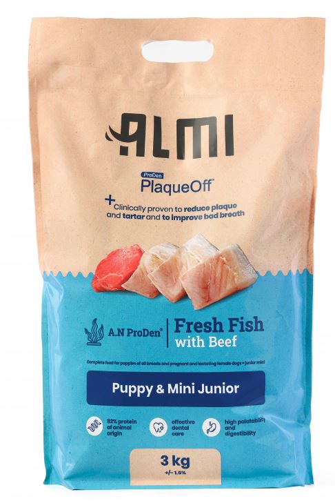 Levně Almi Granule pro psy Puppy &amp; Mini Junior 3kg