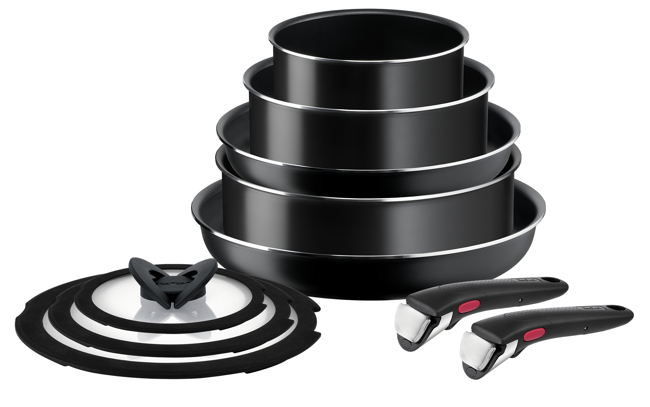 Tefal 10-dielny set Ingenio Easy Cook & Clean L1549042 čierny
