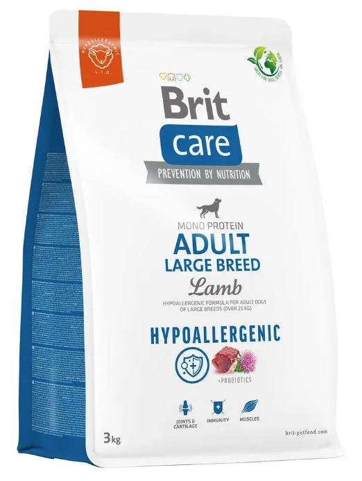 Levně Krmivo krmivo Brit hypoalergenní pro psy velkých plemen jehněčí 3 kg