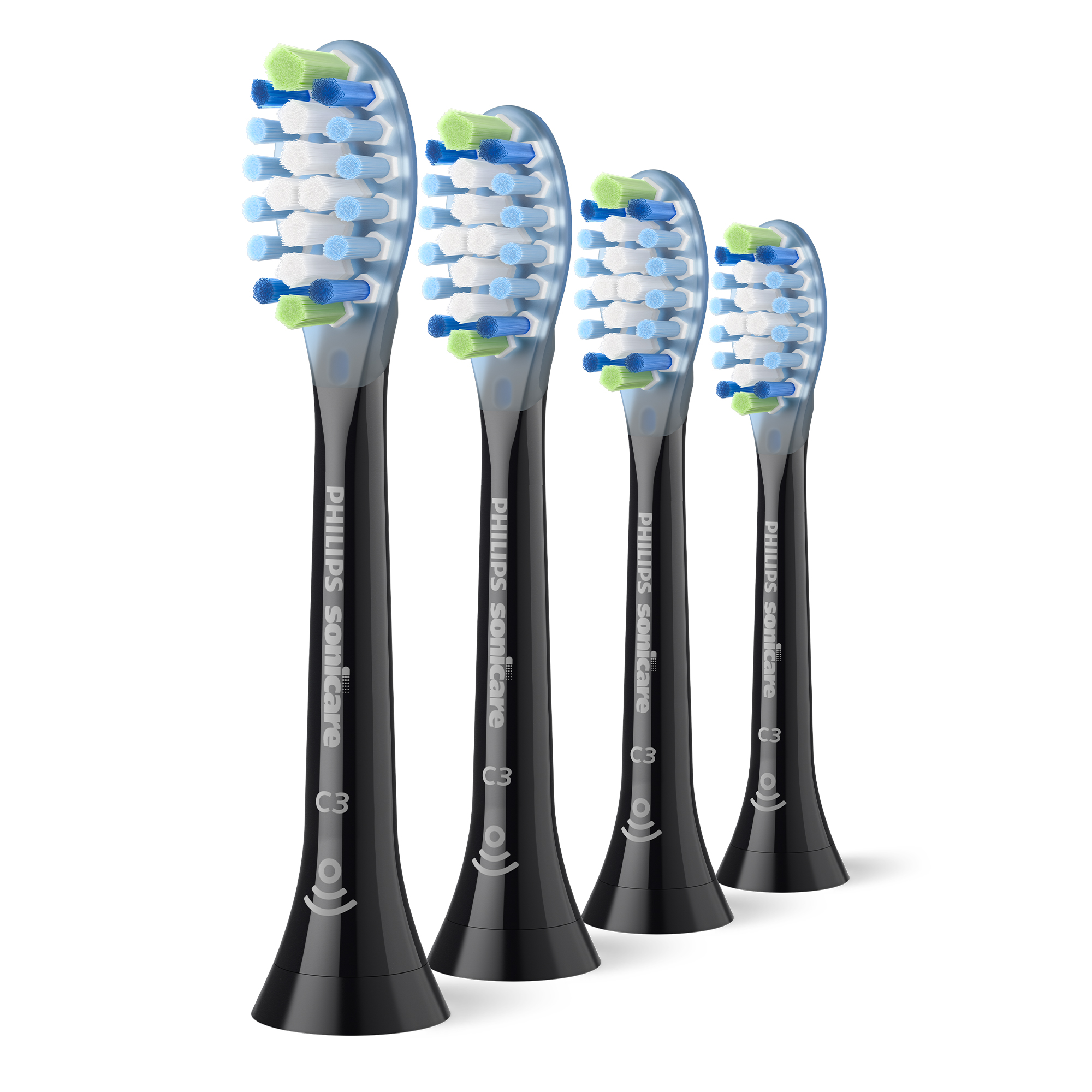 Końcówki do Philips Sonicare C3 Usuwanie płytki bakteryjnej 4 szt HX9044/88