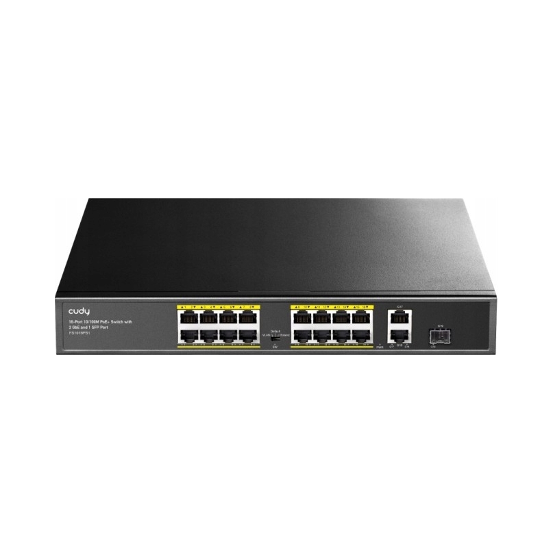 Switch PoE 16x PoE 2x Lan 1x Sfp Cudy FS1018PS1 do kamer Ip