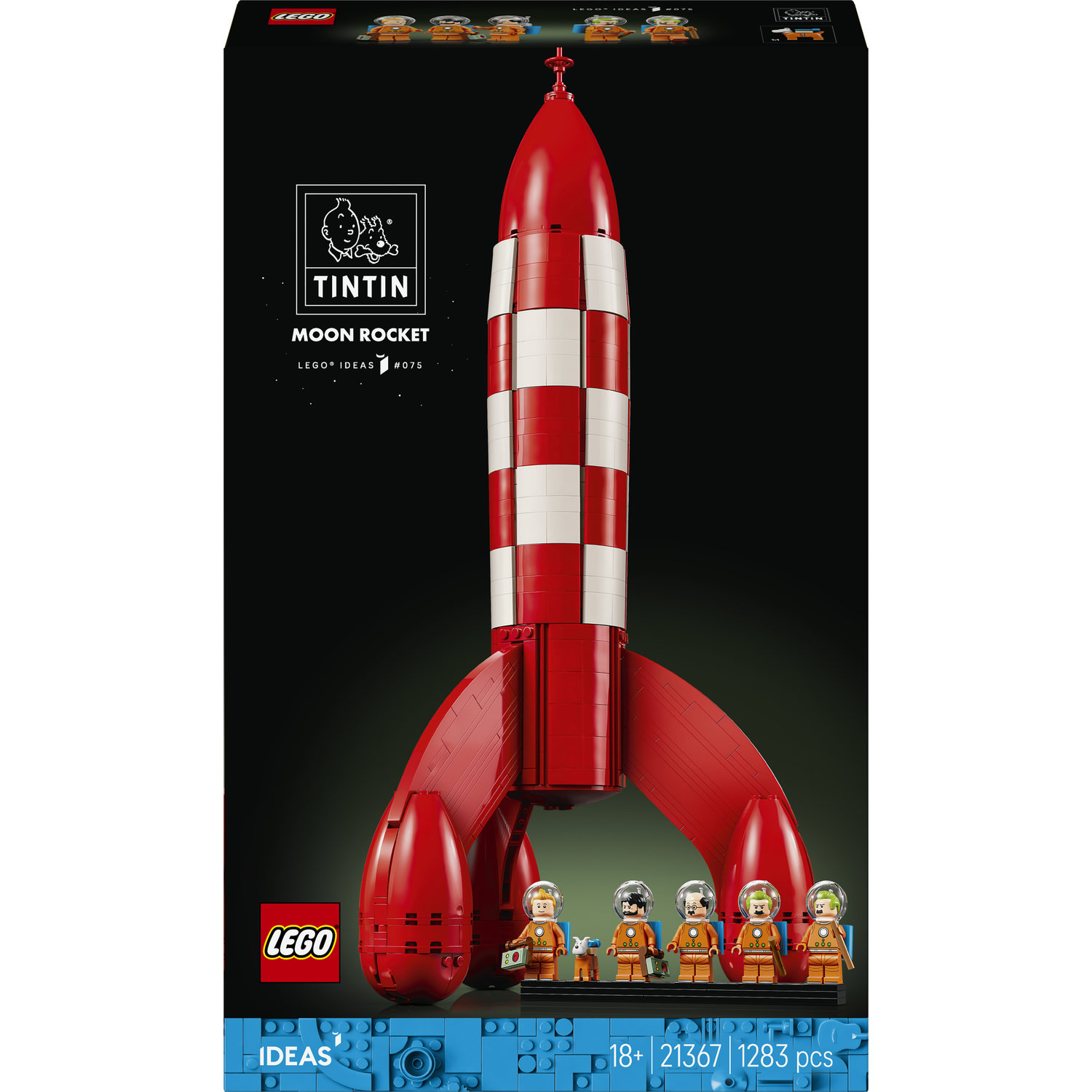 Lego Ideas 21367 Tintin a raketa na Měsíc – sběratelská sada